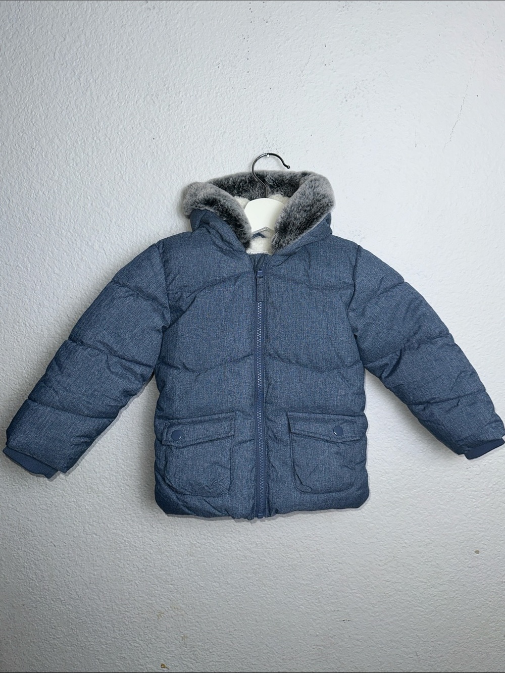 Rokka&Rolla Sherpa Lined Puffer Jacket Hooded Winter Coat Baby 18-24 Months